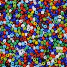 Seed beads, 3mm, färgmix, 50g