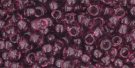 TOHO seed beads, storlek 8/0 (3.1mm), Transparent Medium Amethyst, 10g